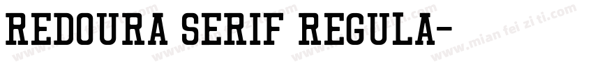 Redoura Serif Regula字体转换